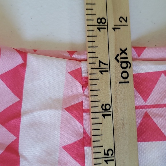 Sunday Up Dress Small Pink White Pattern Tiered Bell Sleeves Aztec Western Rodeo - Picture 11 of 15